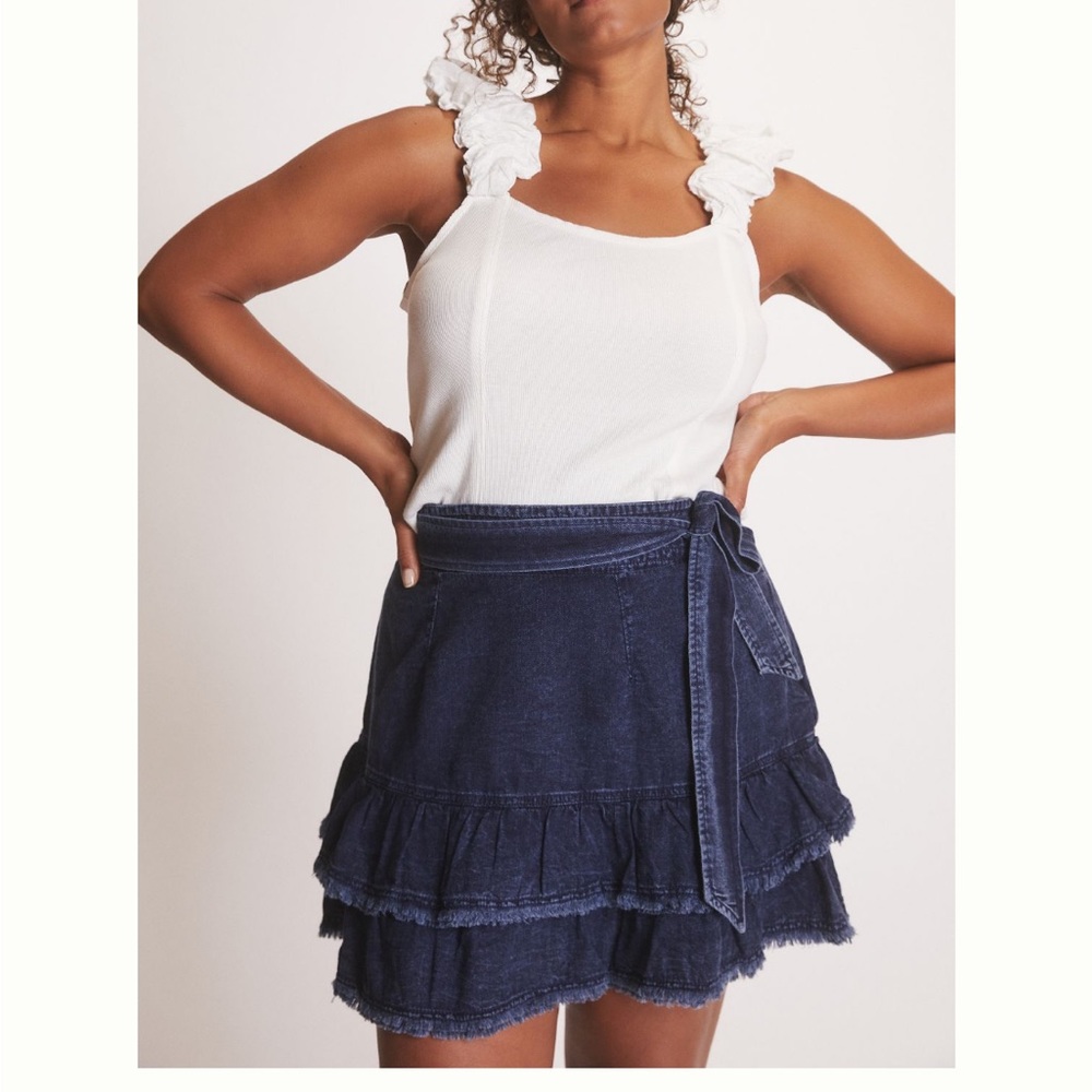 Pilcro Denim Flirty Mini Skirt from Anthropologie 💃🏻